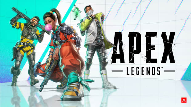 Key Art for Apex Legends Season 20 Breakout featuring Mirage, Rampart, and Crypto.