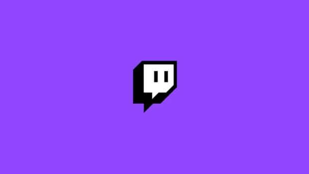 Twitch Logo on Blue Background.