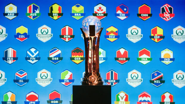 The Overwatch World Cup 2023 Trophy