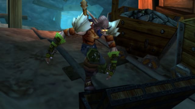 A Night Elf in World of Warcraft