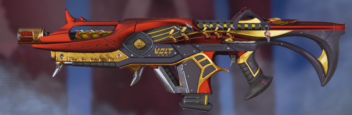 "Fatal Injection" skin for the Volt SMG in Apex Legends.