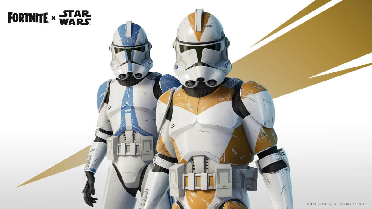Clone Troopers of the 501st and 212th in Fortnite