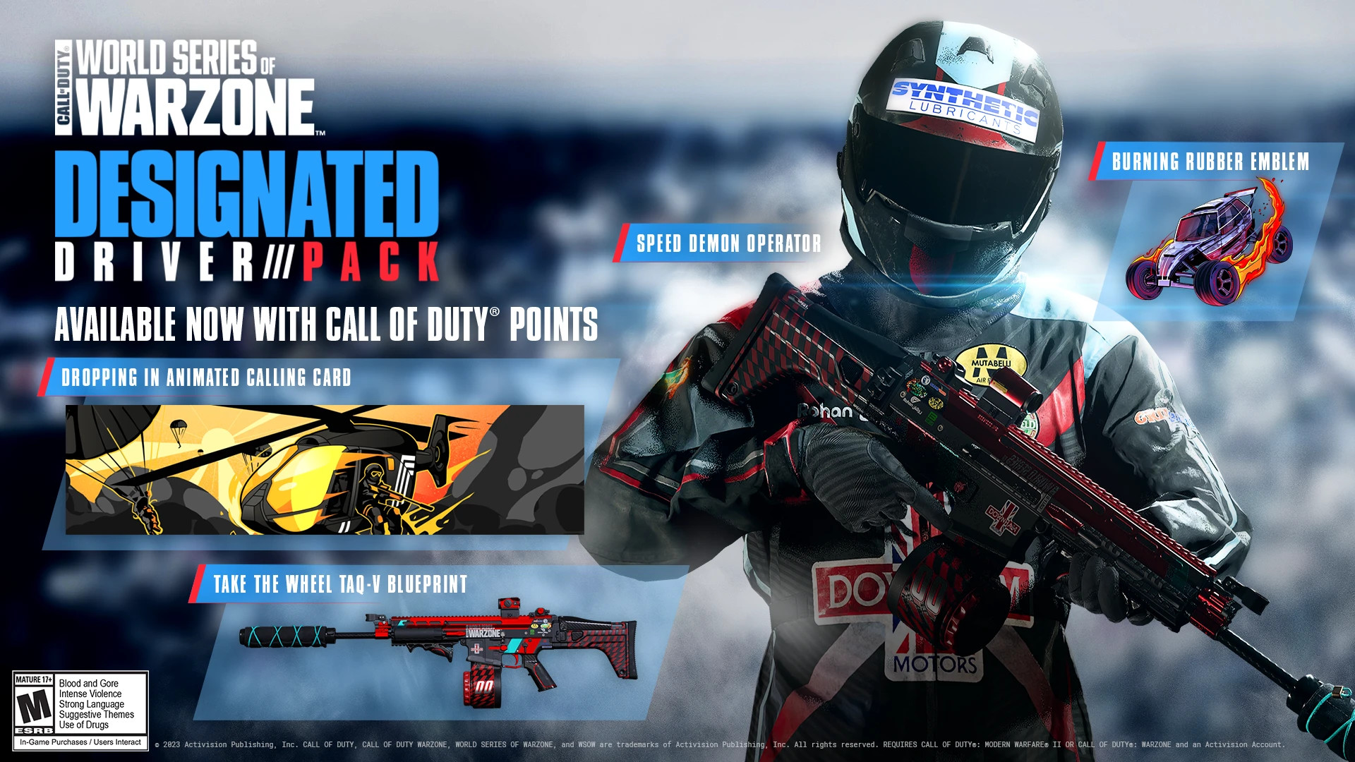 CharlieIntel on X: The World Series of Warzone Designated Driver Pack,  which was released earlier in the store for 1,500 CoD Points, is now  available for free with Prime Gaming.    /