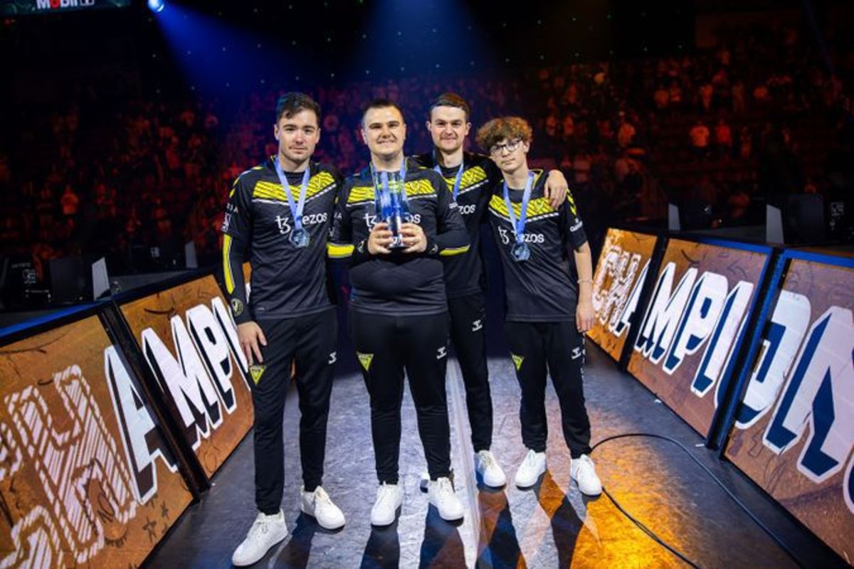 Vitality RLCS team holds trophy