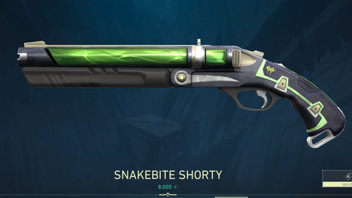 Viper's Snakebite Shorty with its sophisticated new look. Source: Riot Games