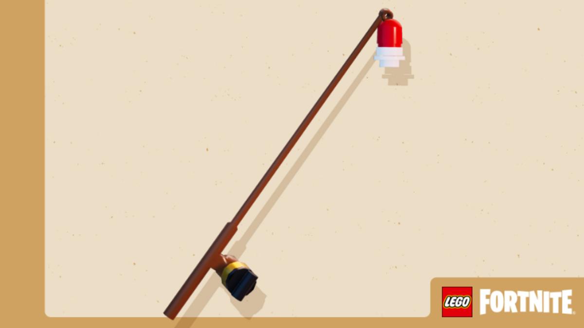 The LEGO Fortnite Fishing Rod.