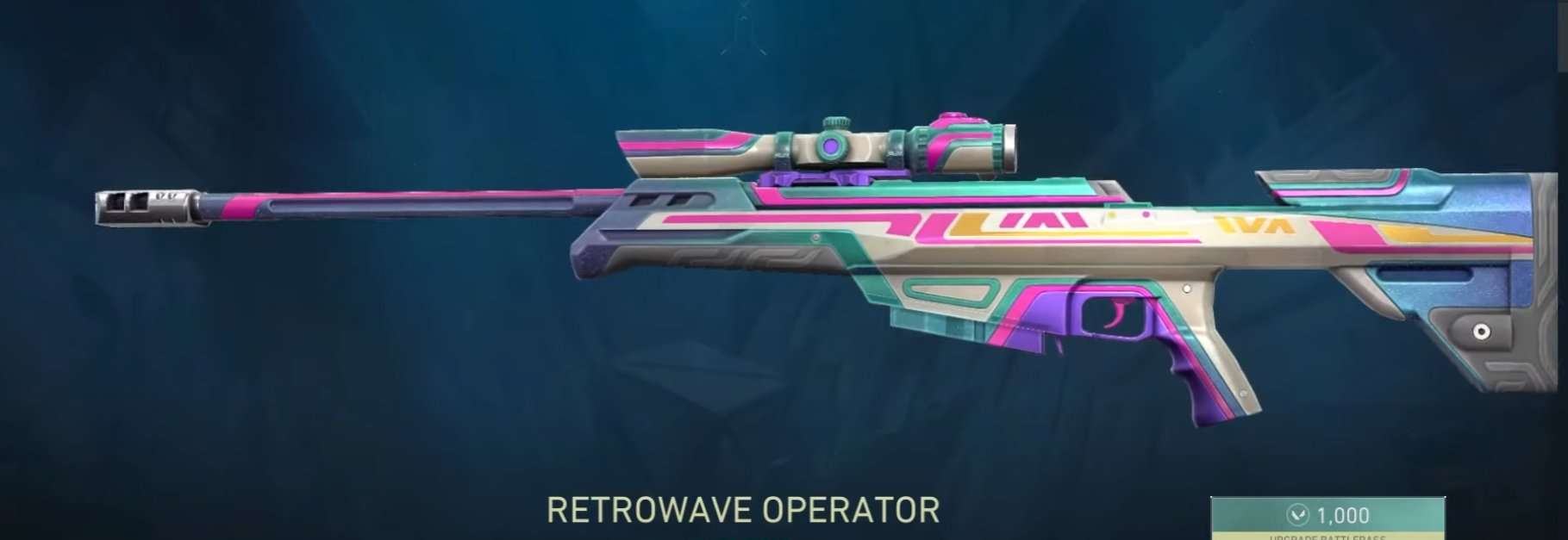 The Retrowave Operator will please fans of the Vaporwave aesthetic. Source: Riot Games and @ValorantUpdated on Twitter.com