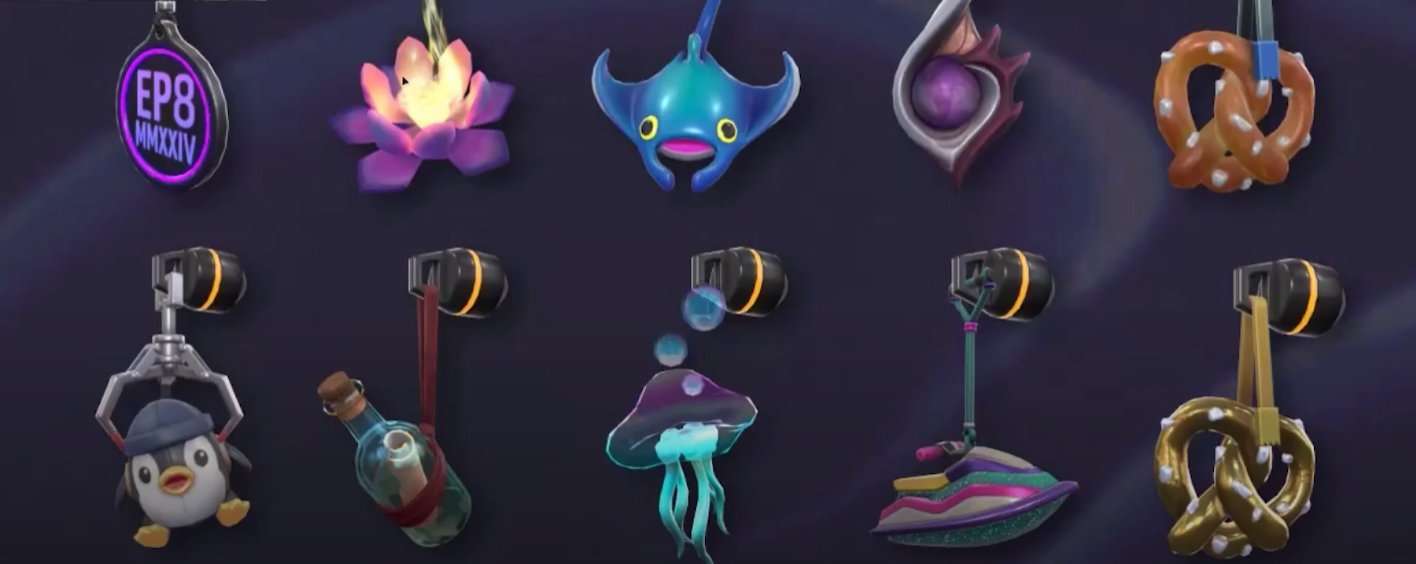 Episode 8 Act II's Gun Buddies, including some precious animal friends! Source: Riot Games and @ValorantUpdated on Twitter.com