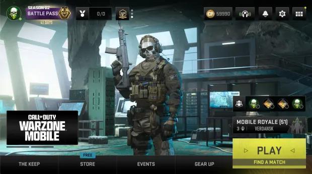 COD Warzone Mobile Lobby Screen