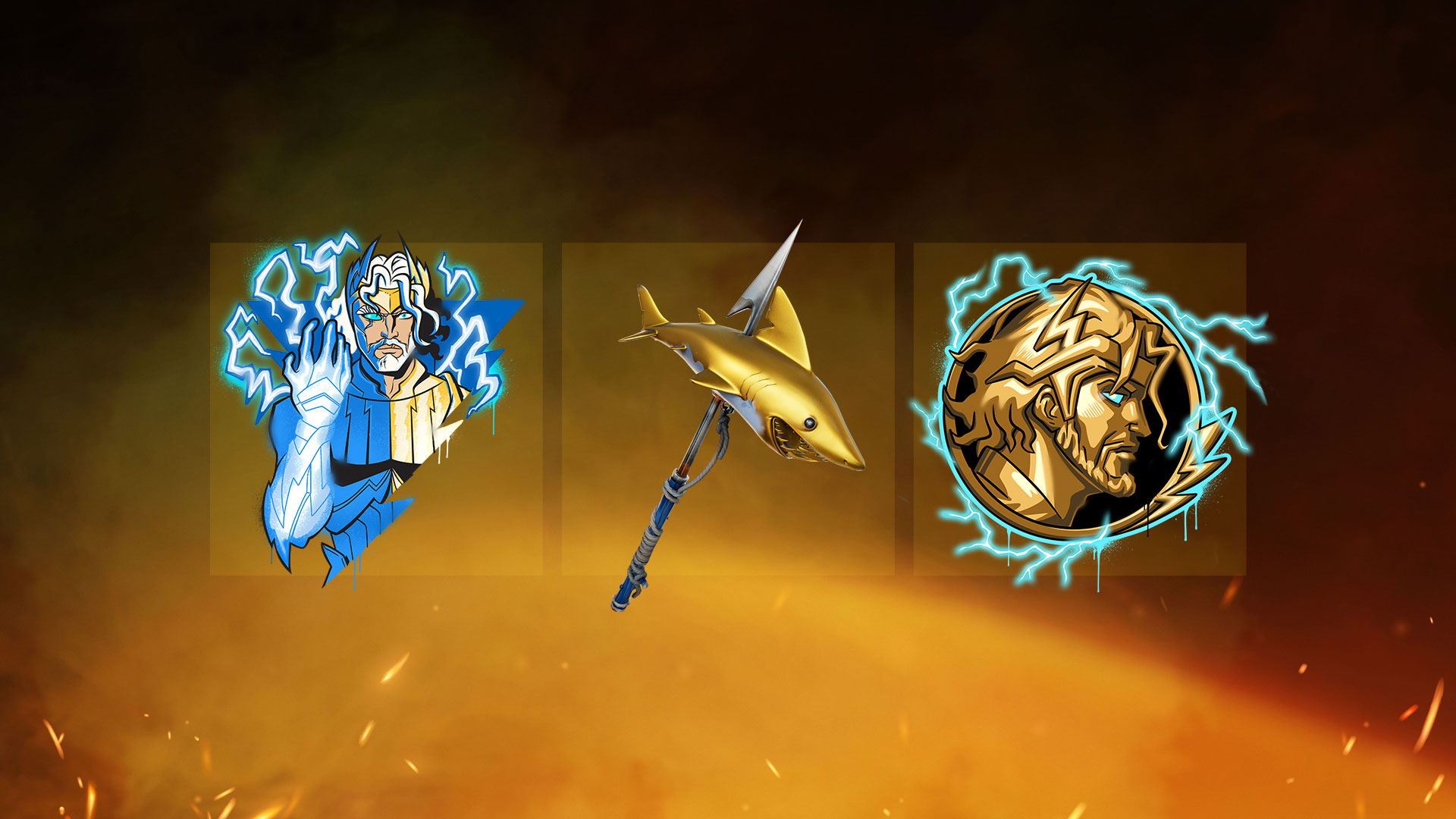 Lightning King, Gilded Vengeance, and Zeus Medallion Floor is Lava rewards