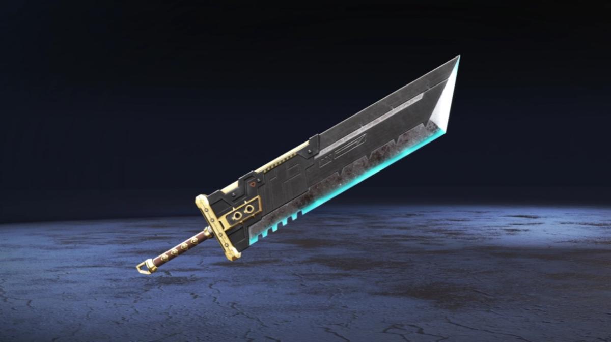 The Buster Sword heirloom in the Apex Legends x Final Fantasy VII Rebirth crossover.